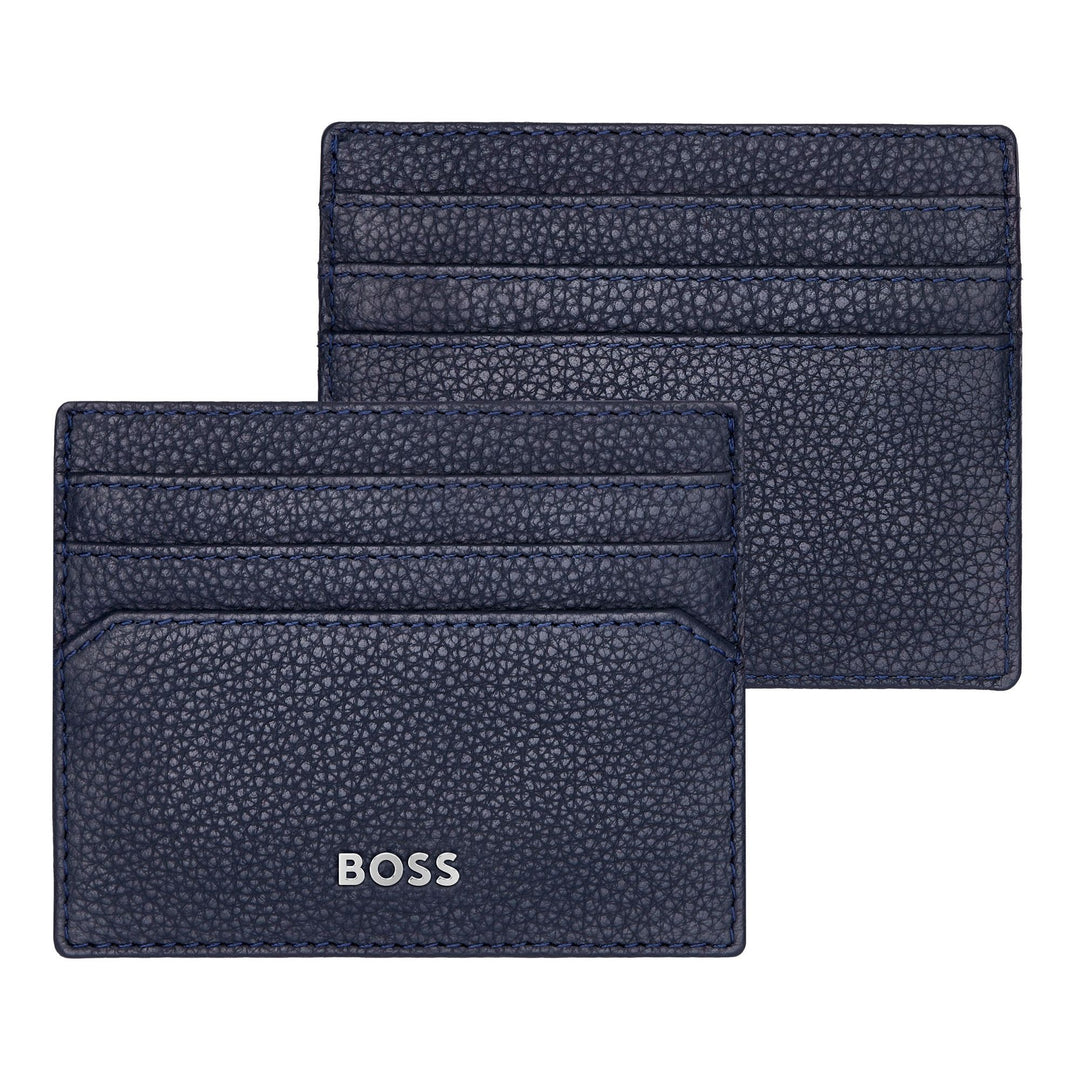 Hugo Boss Porta carte Classic Grained Navy HLC416N