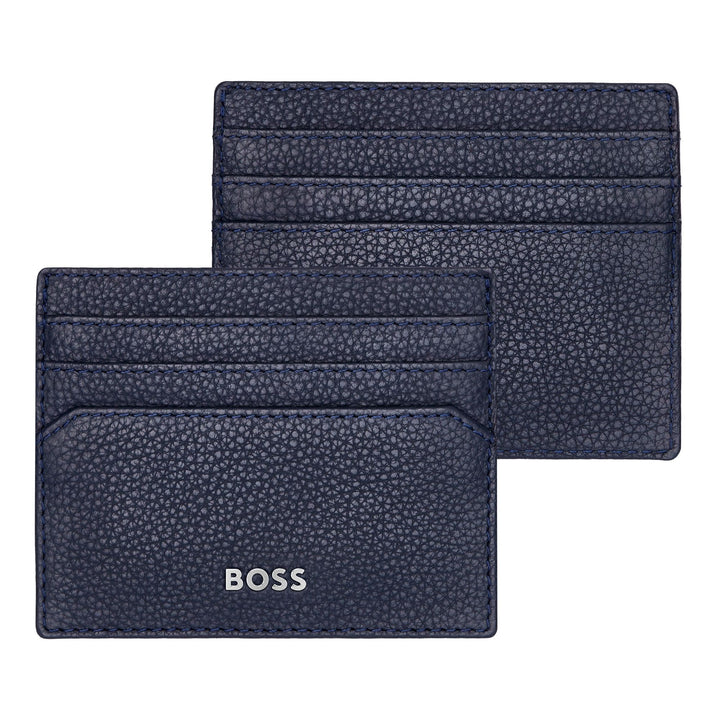 Hugo Boss Porta carte Classic Grained Navy HLC416N