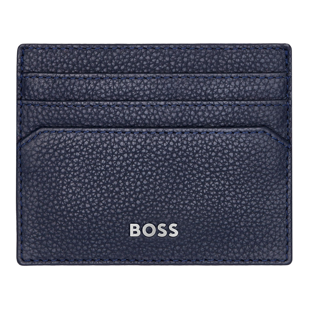 Hugo Boss Porta carte Classic Grained Navy HLC416N