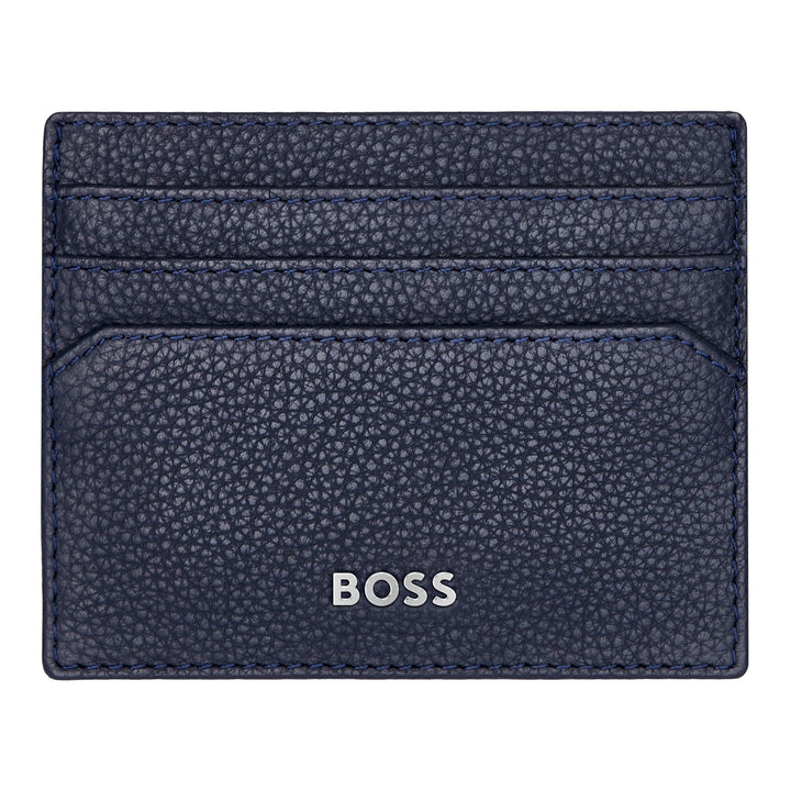 Hugo Boss Porta carte Classic Grained Navy HLC416N