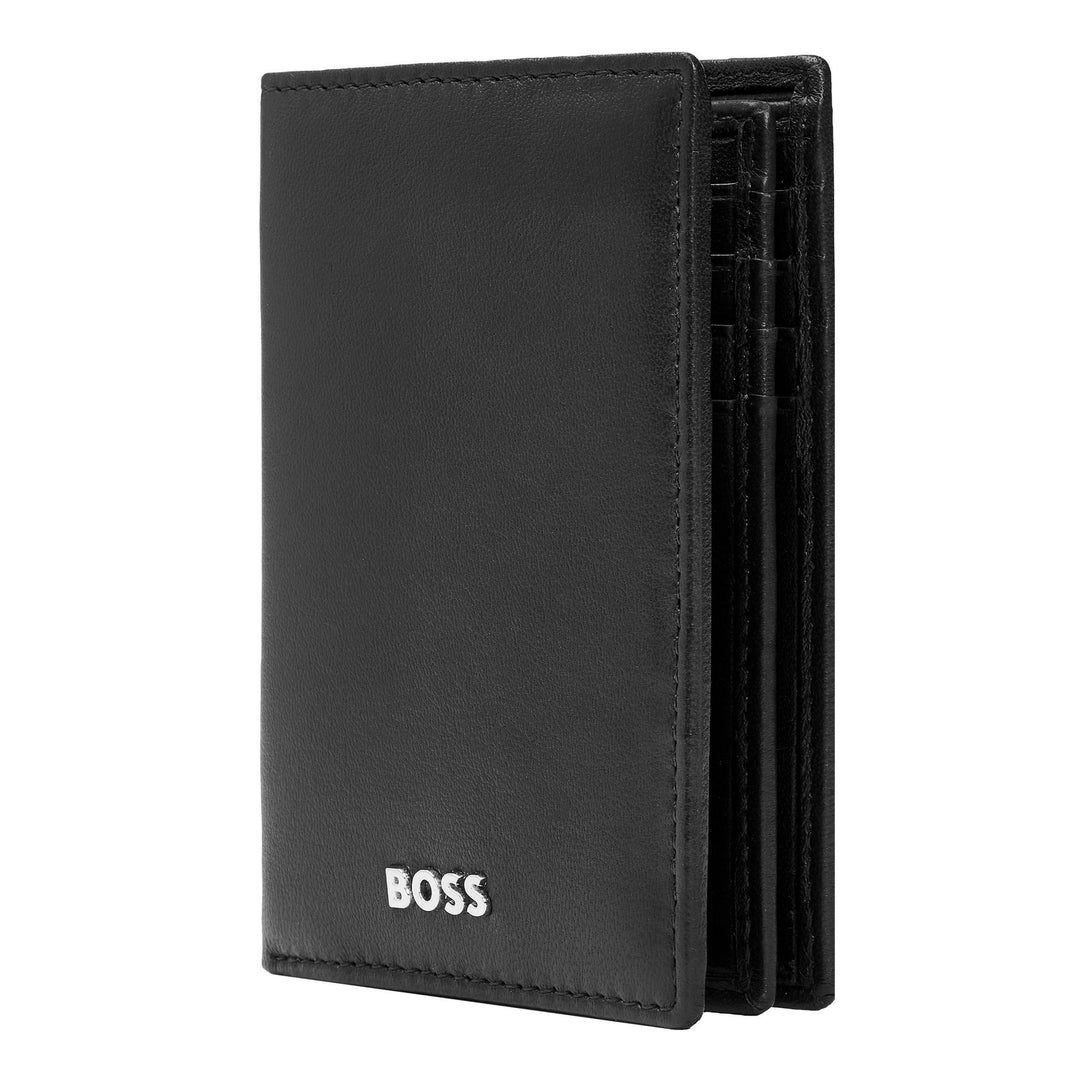Hugo Boss Porta carte trifold Classico Liscio Nero HLF403A