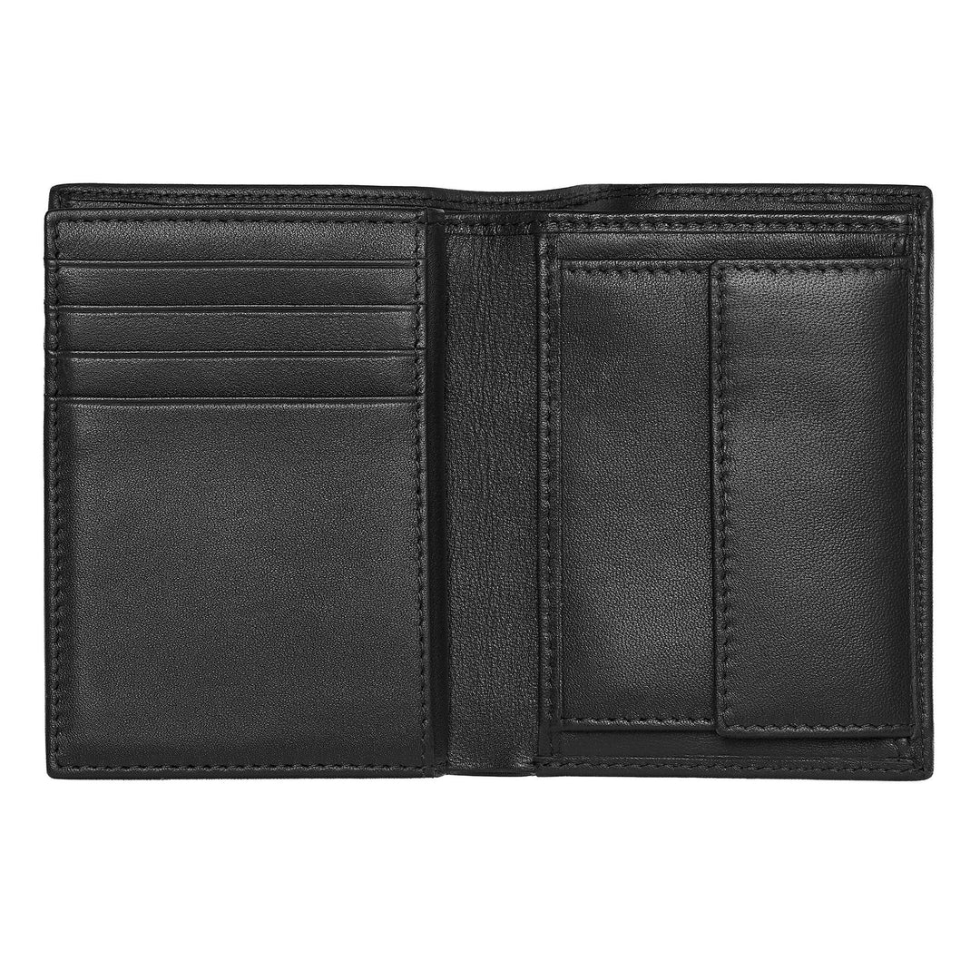 Hugo Boss Porta carte con patta e tasca porta soldi Classic Smooth Black HLG403A