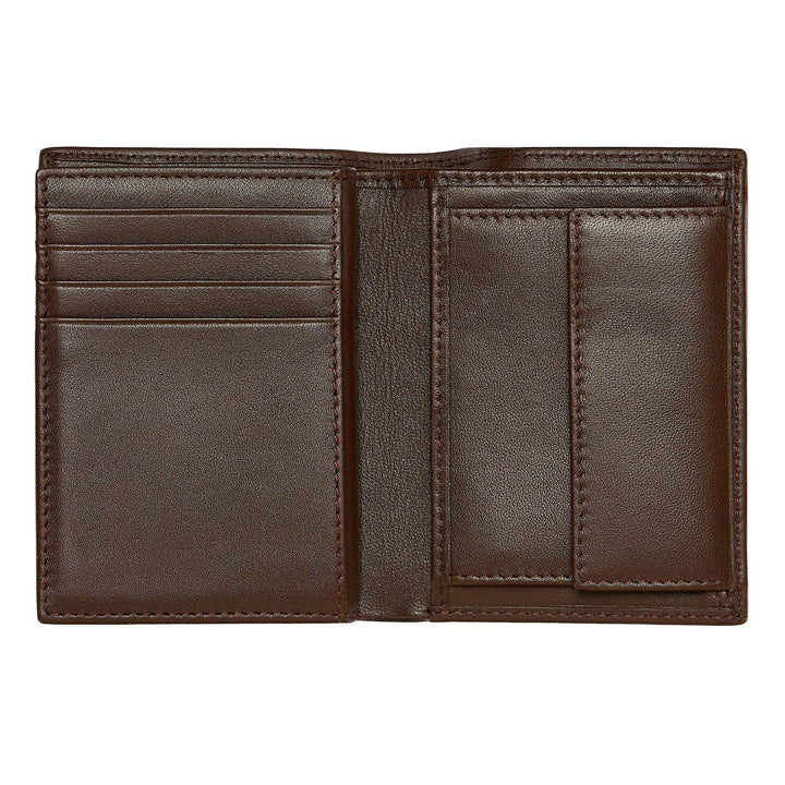 Hugo Boss Porta carte con patta e tasca porta soldi Classic Smooth Brown HLG403Y