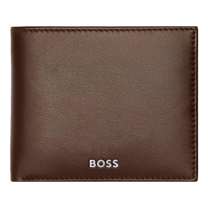 Hugo Boss Porta monete Classico Liscio Marrone HLM403Y