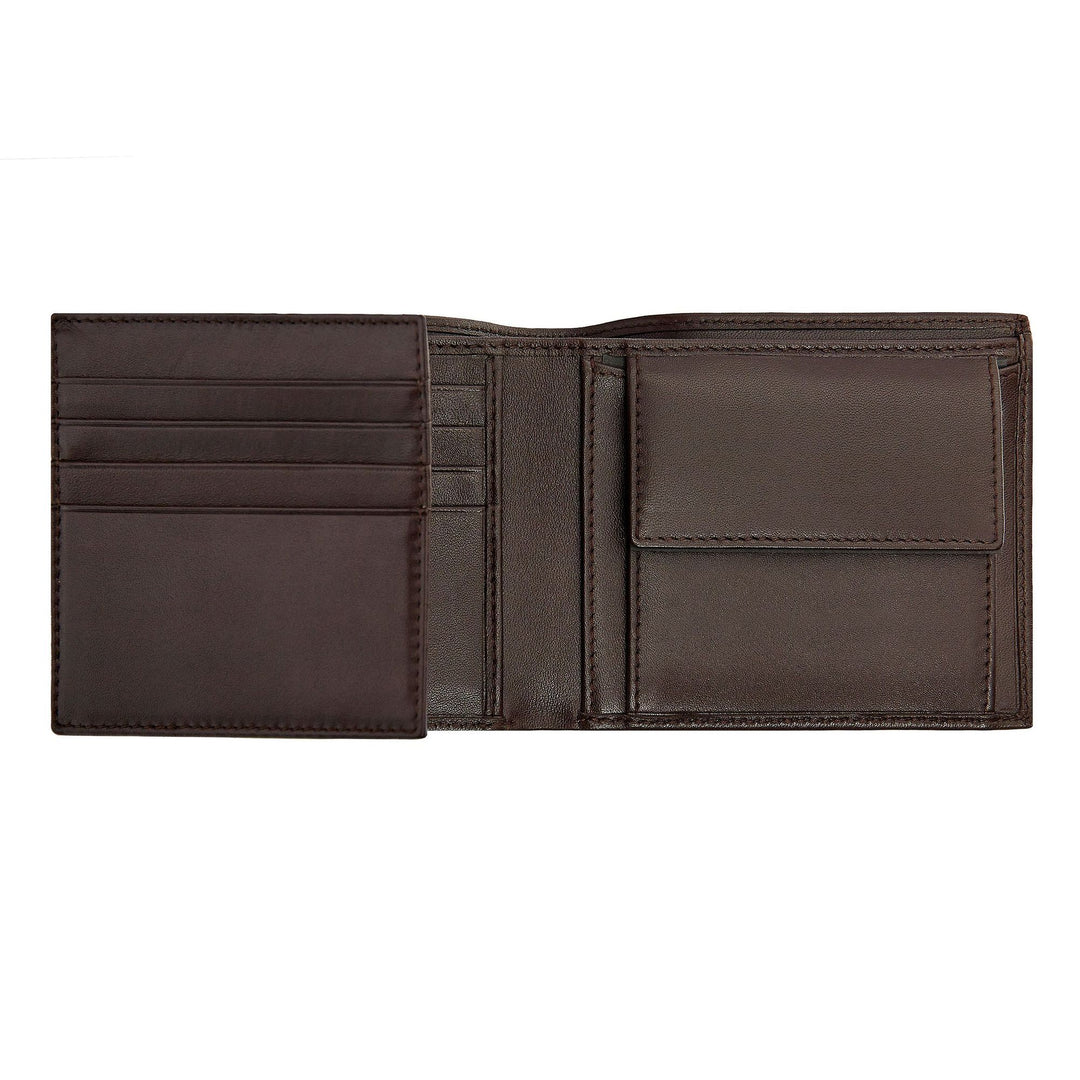 Hugo Boss Portafoglio porta soldi con patta Classico Liscio Marrone HLN403Y