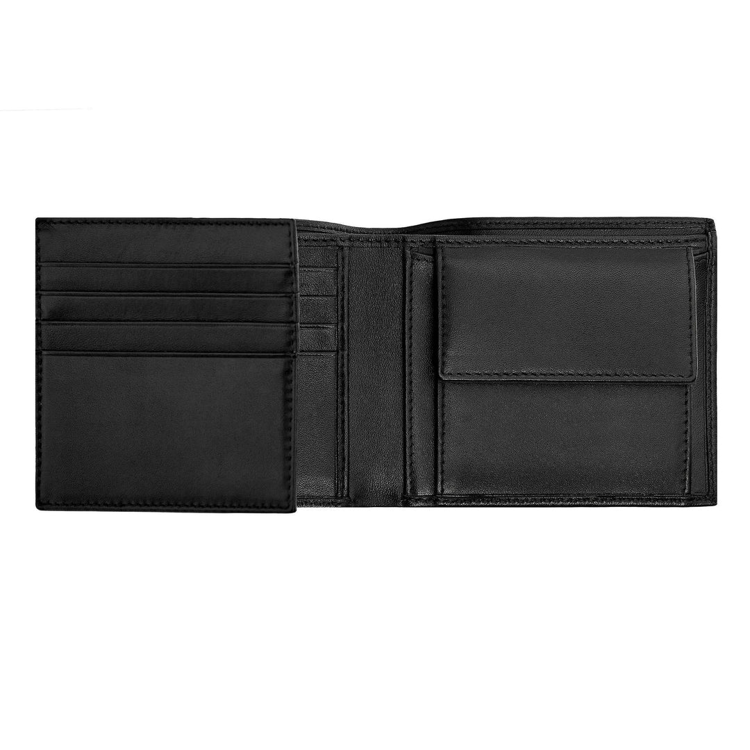 Hugo Boss Portafoglio porta soldi con patta Classic Grained Nero HLN416A