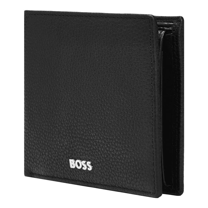 Hugo Boss Portafoglio porta soldi con patta Classic Grained Nero HLN416A
