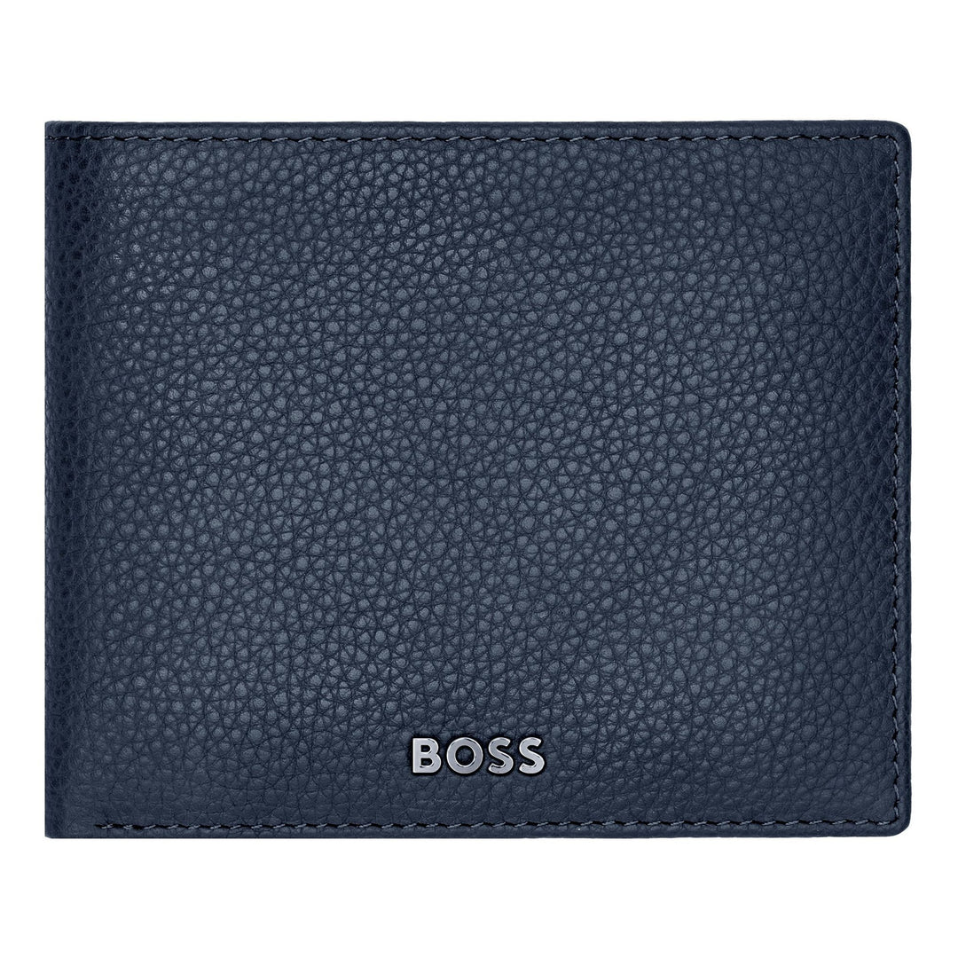 Hugo Boss Portafoglio con patta Classic Grained Navy HLN416N