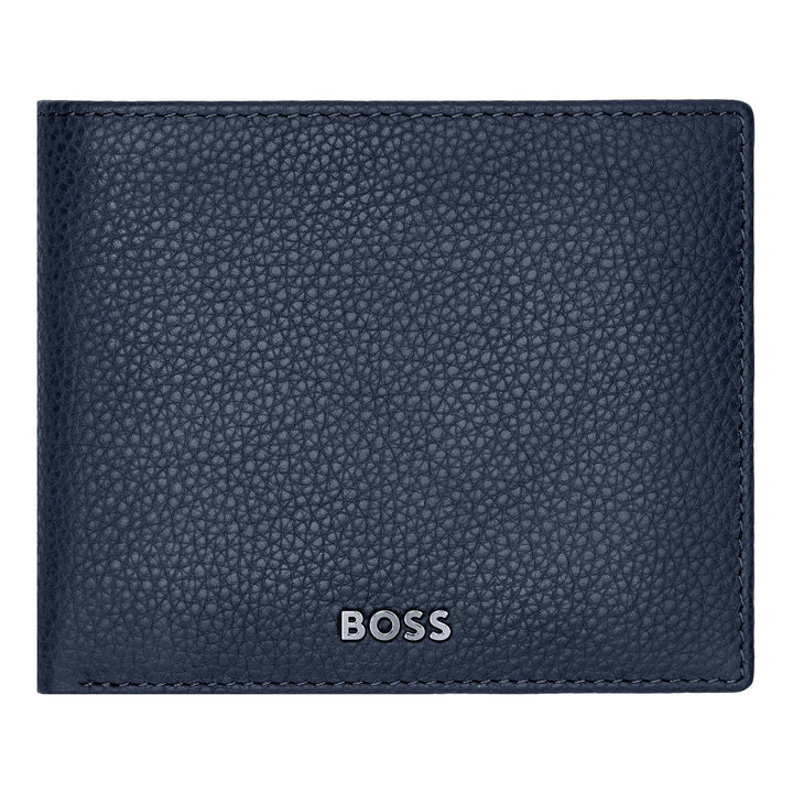 Hugo Boss Portafoglio con patta Classic Grained Navy HLN416N