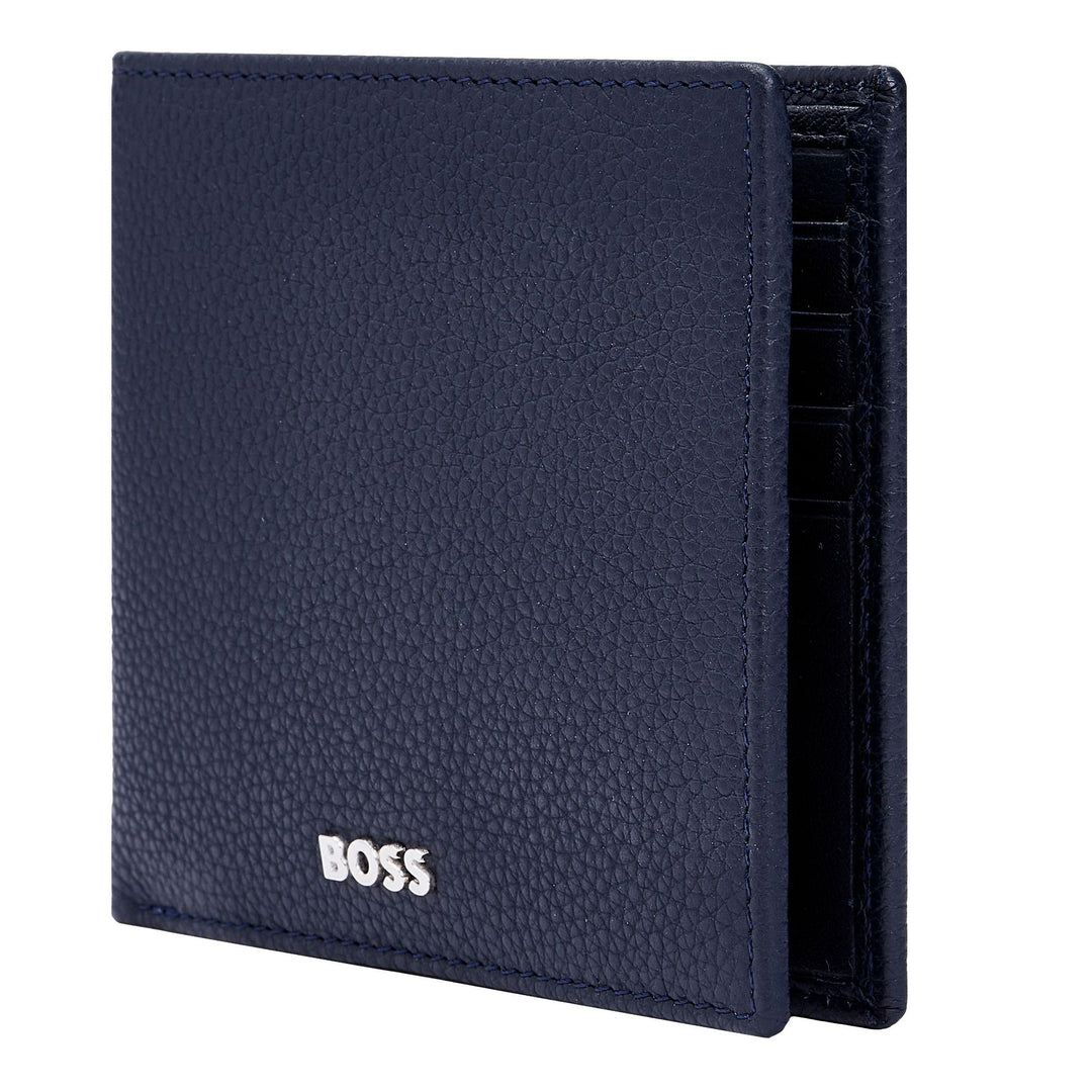 Hugo Boss Portafoglio con patta Classic Grained Navy HLN416N