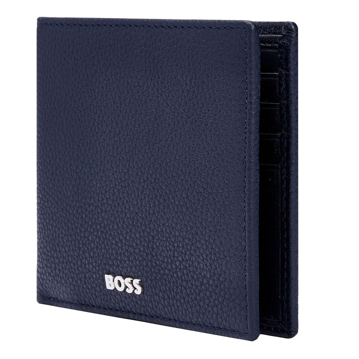 Hugo Boss Portafoglio con patta Classic Grained Navy HLN416N