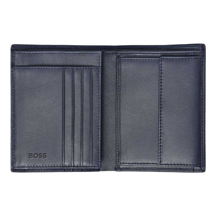 Hugo Boss Portafoglio verticale con patta Classic Granulato Navy HLO416N