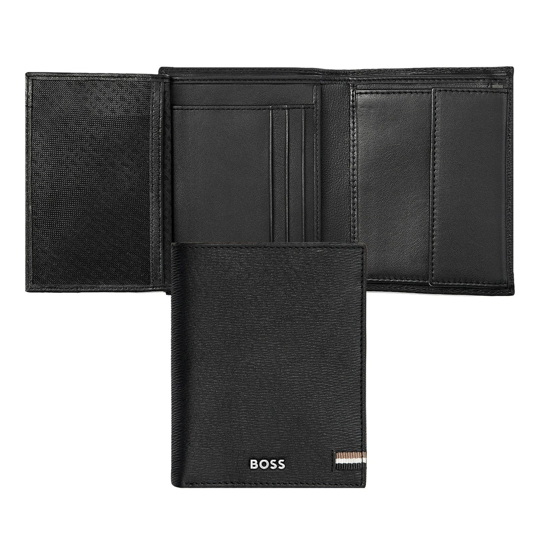 Hugo Boss Portafoglio verticale con patta Iconic Black HLO421A
