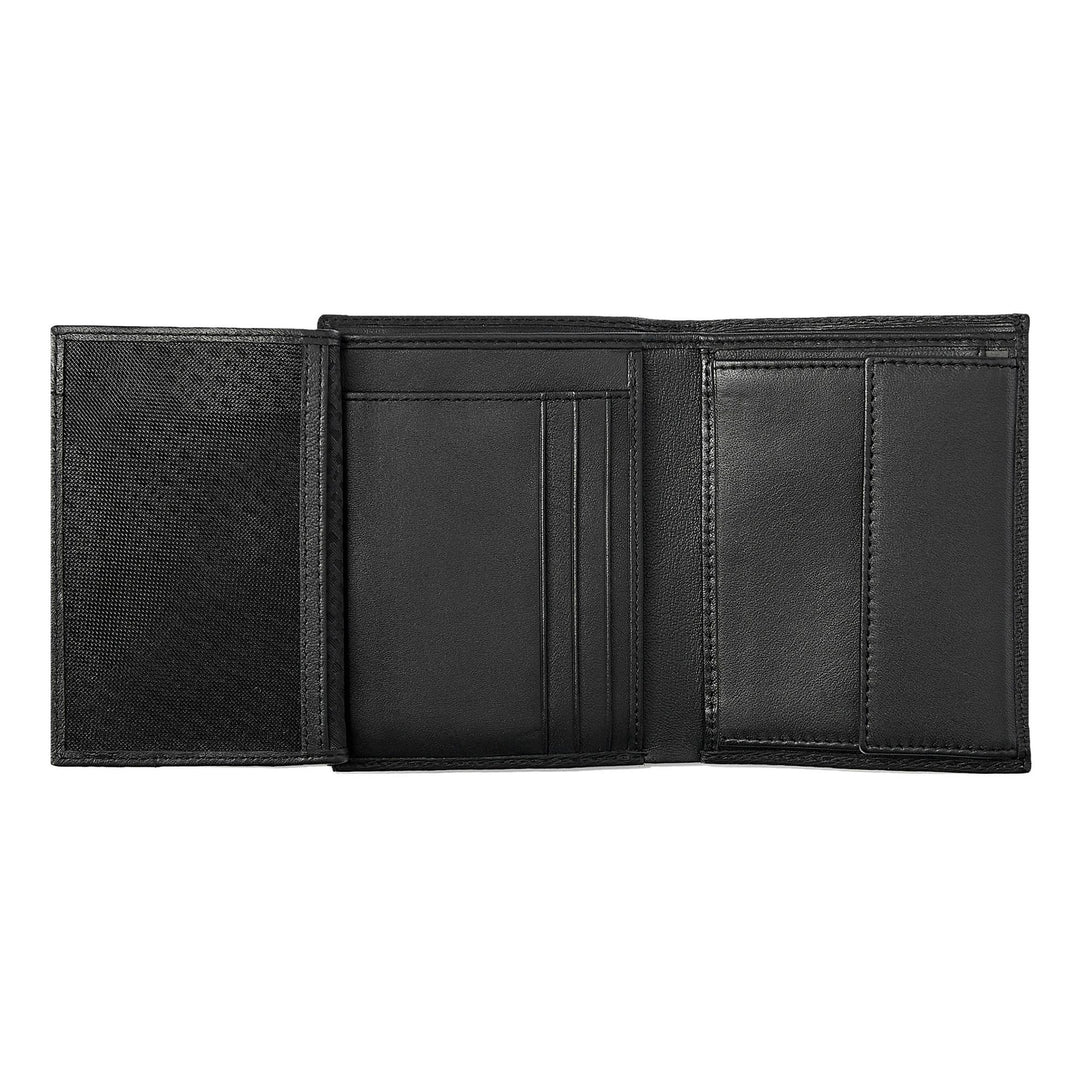 Hugo Boss Portafoglio verticale con patta Iconic Black HLO421A