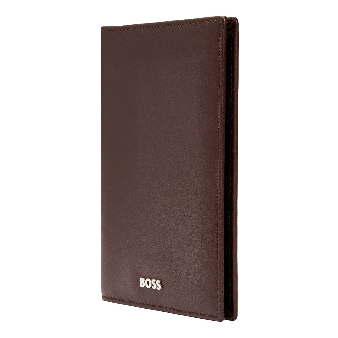 Hugo Boss Portapassaporto Classico Liscio Marrone HLP403Y