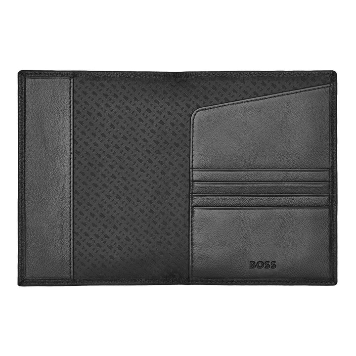 Hugo Boss Portapassaporto Classic Grained Nero HLP416A