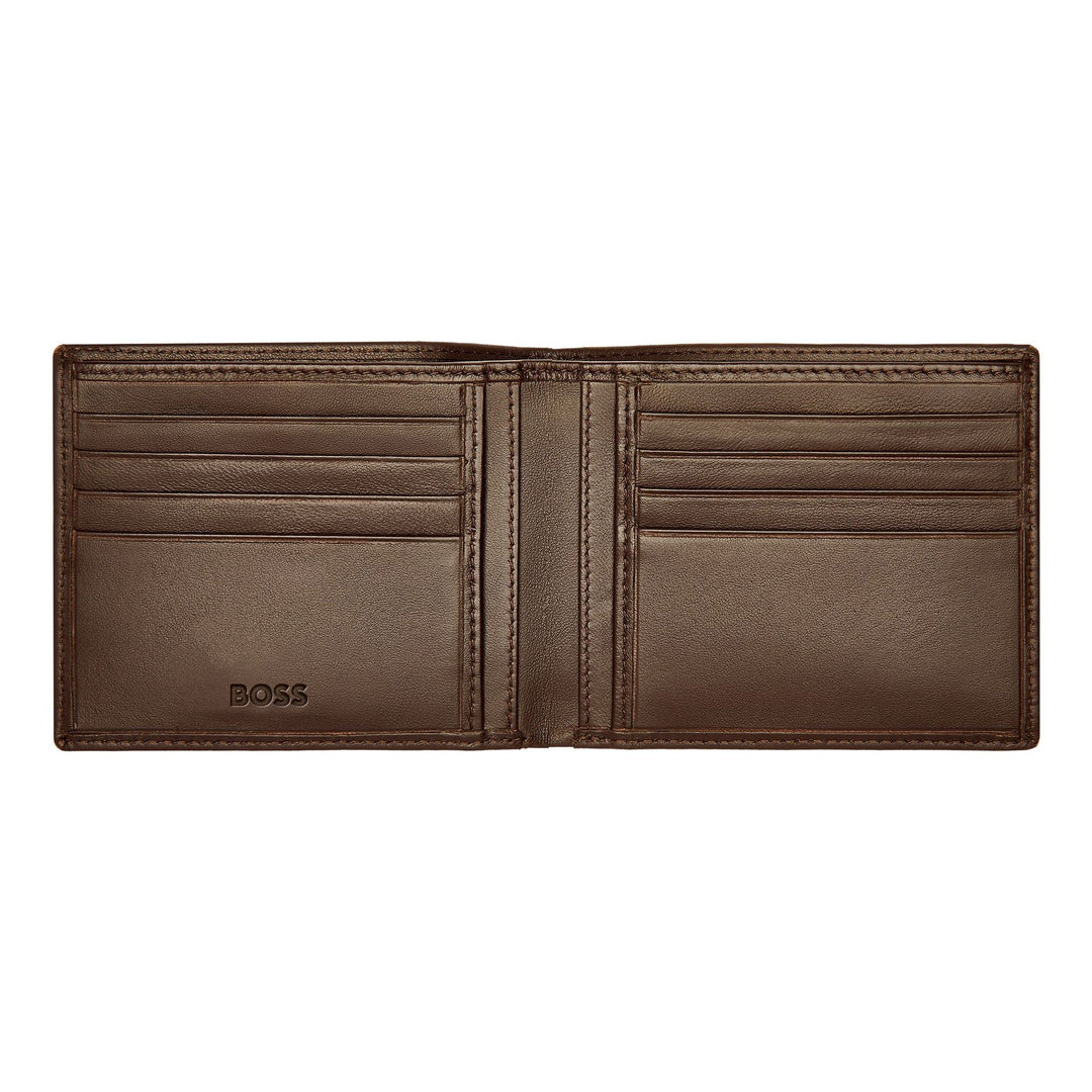 Hugo Boss Portafoglio Classico Liscio Marrone HLW403Y