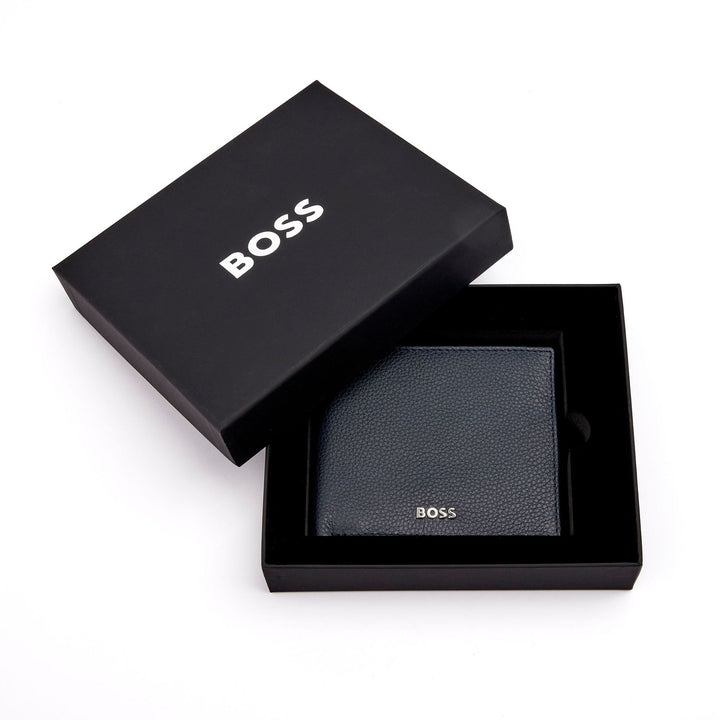 Hugo Boss Portafoglio Classico Granulato Blu Navy HLW416N