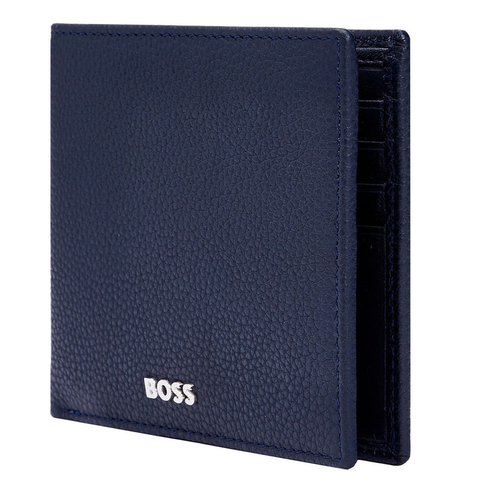 Hugo Boss Portafoglio Classico Granulato Blu Navy HLW416N