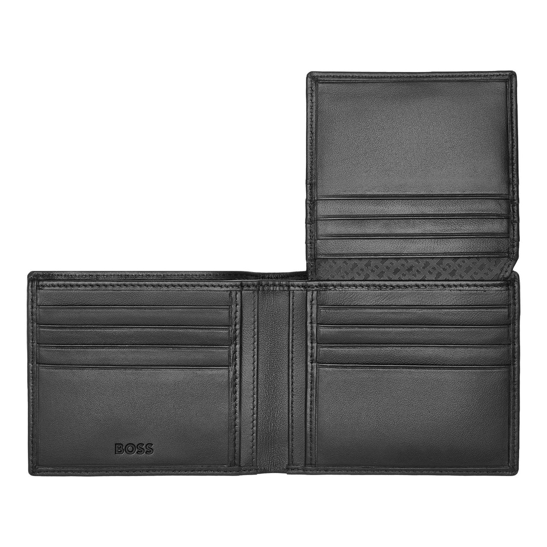 Hugo Boss Portafoglio con patta Classic Smooth Nero HLY403A