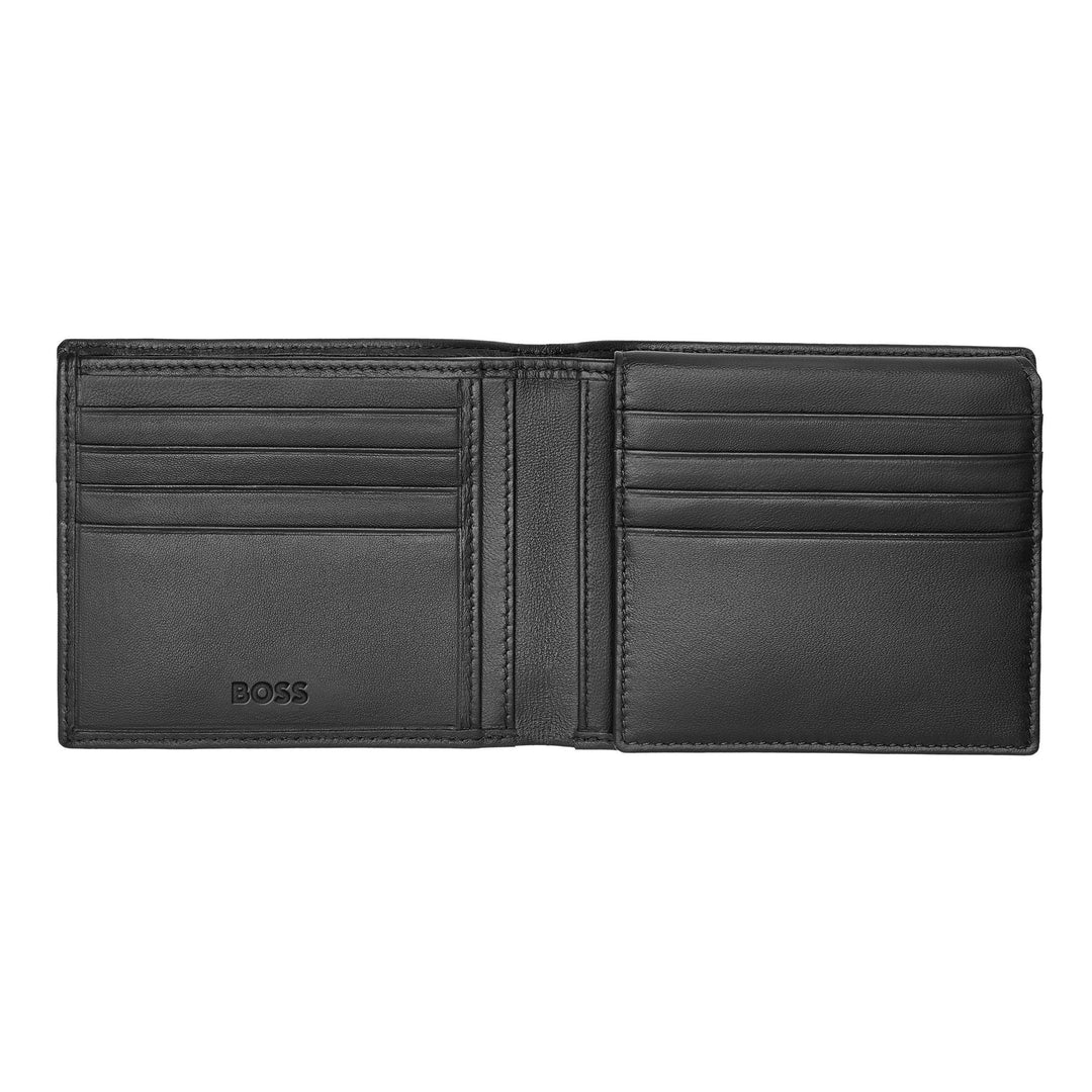 Hugo Boss Portafoglio con patta Classic Smooth Nero HLY403A