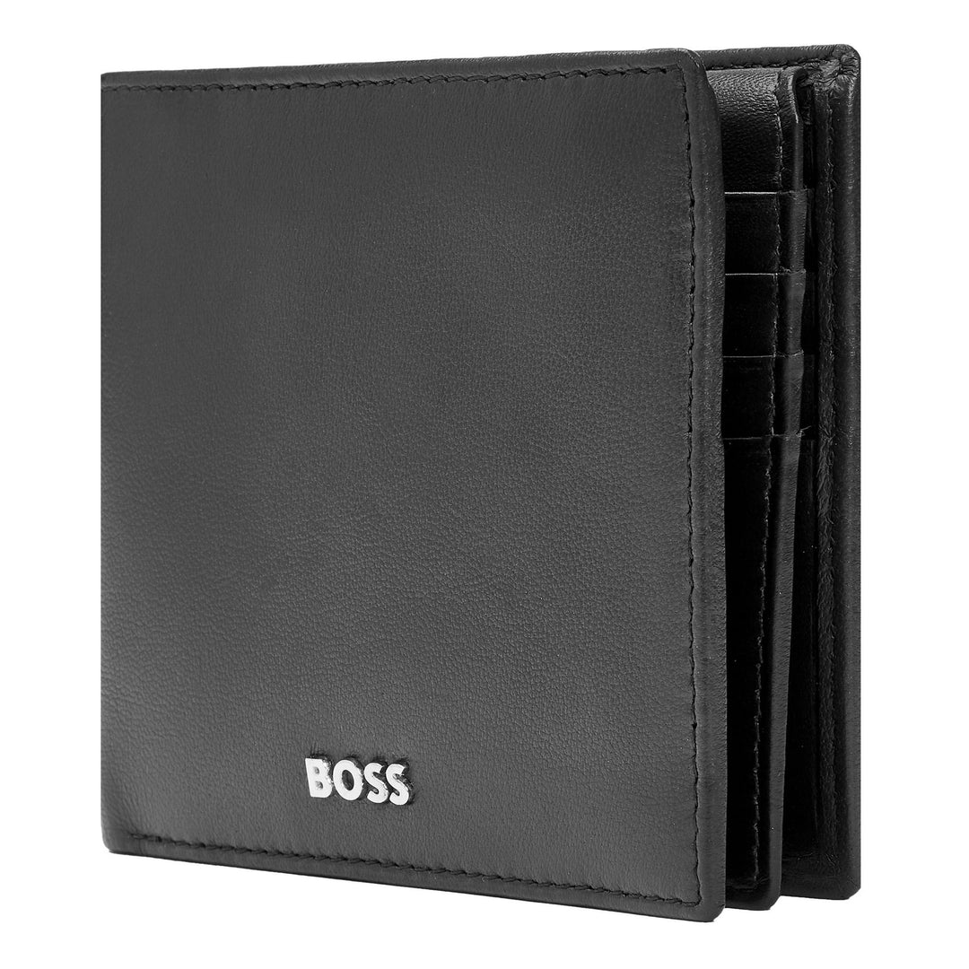 Hugo Boss Portafoglio con patta Classic Smooth Nero HLY403A