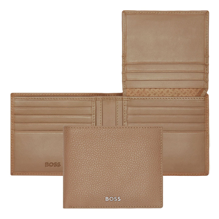 Hugo Boss Portafoglio con patta Classico Granulato Cammello HLY416X