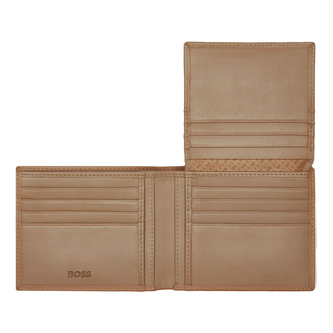 Hugo Boss Portafoglio con patta Classico Granulato Cammello HLY416X