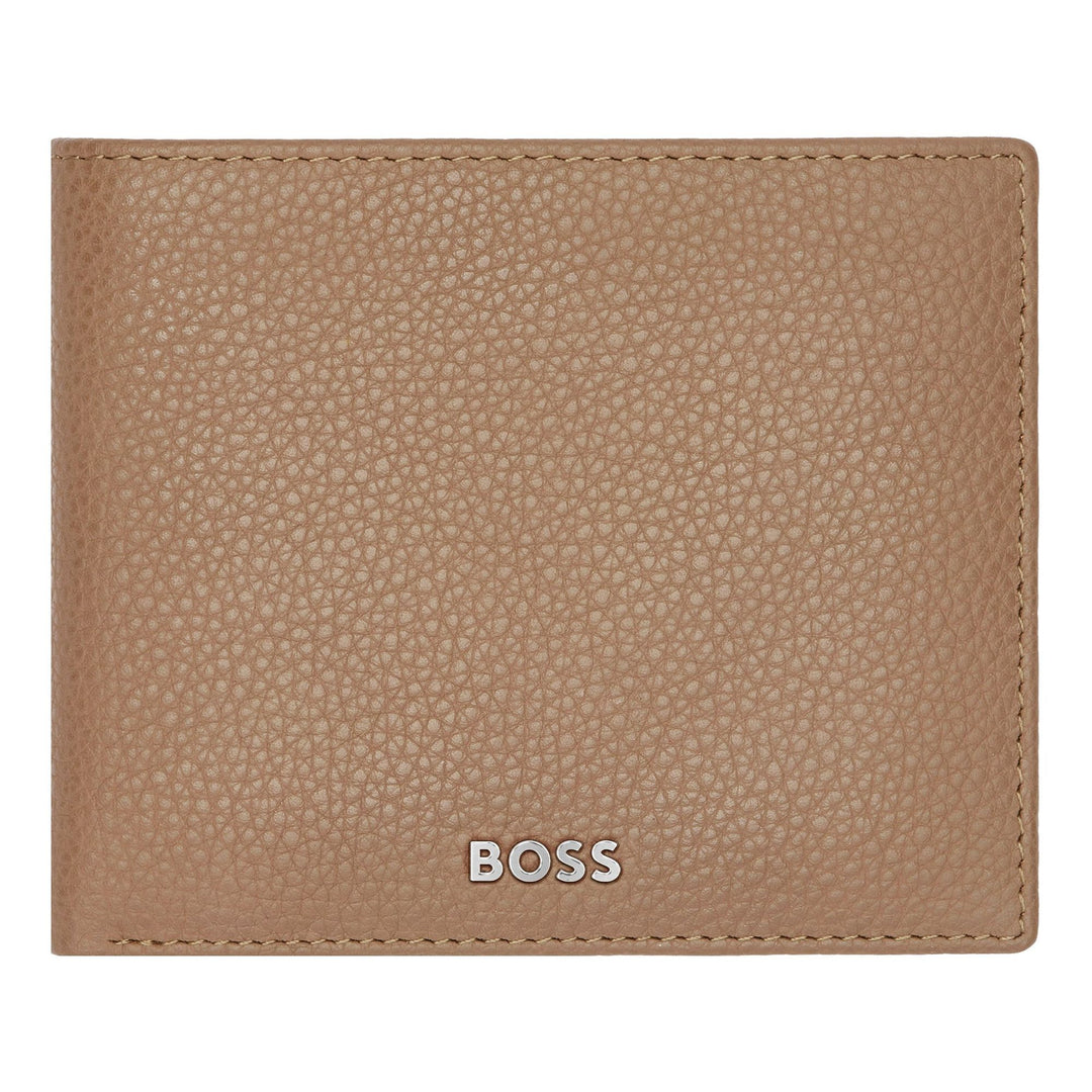 Hugo Boss Portafoglio con patta Classico Granulato Cammello HLY416X