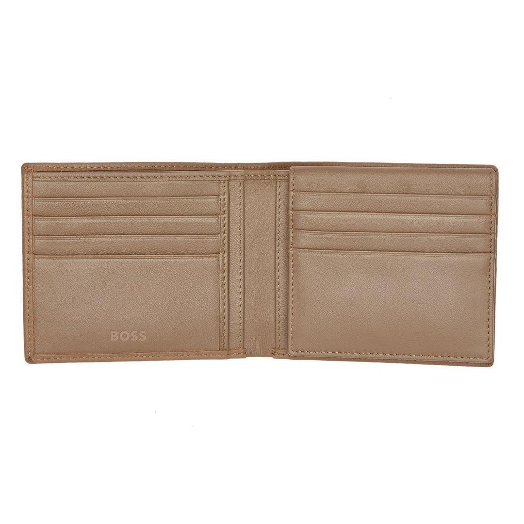 Hugo Boss Portafoglio con patta Classico Granulato Cammello HLY416X