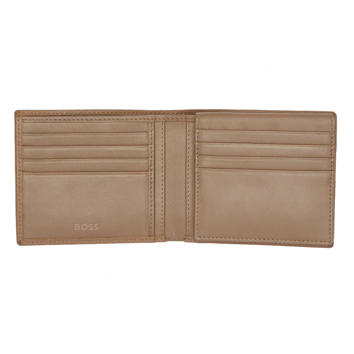 Hugo Boss Portafoglio con patta Classico Granulato Cammello HLY416X