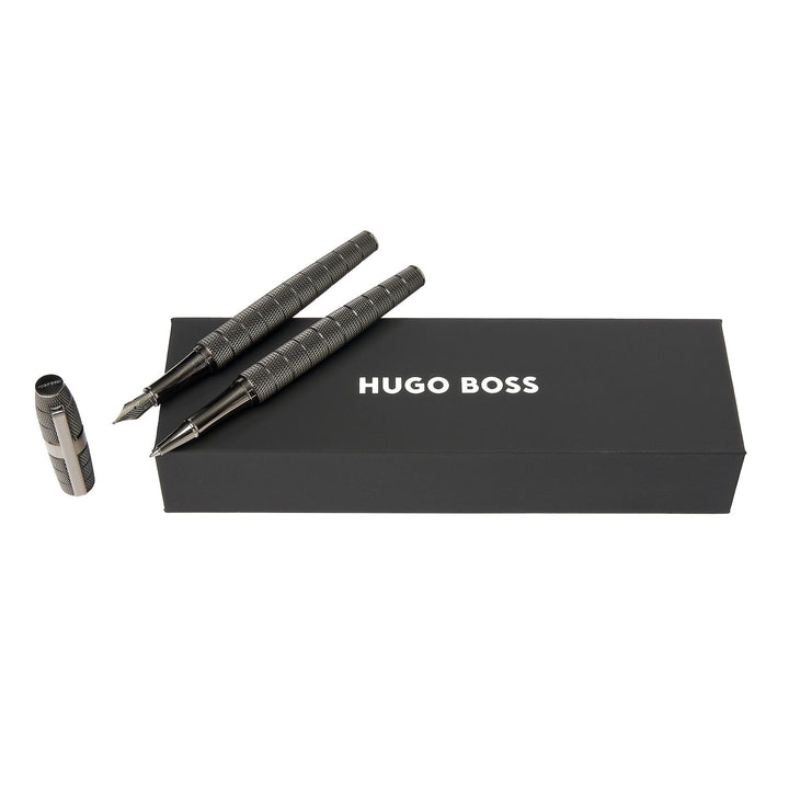 Hugo Boss Set Quantum Gun (penna roller e penna stilografica) HPPR498D