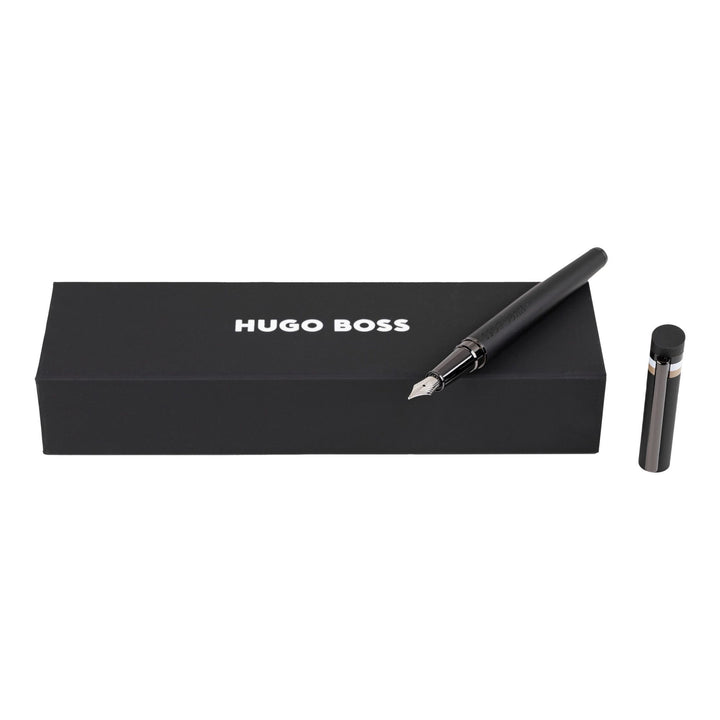 Hugo Boss Penna stilografica Loop Black Iconic HSG3522A