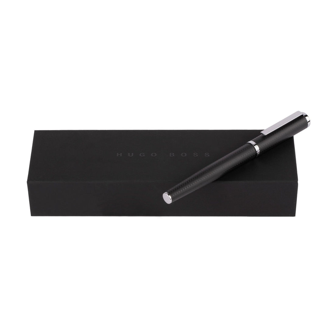 Hugo Boss Penna stilografica Formation Herringbone Chrome HSI1062B