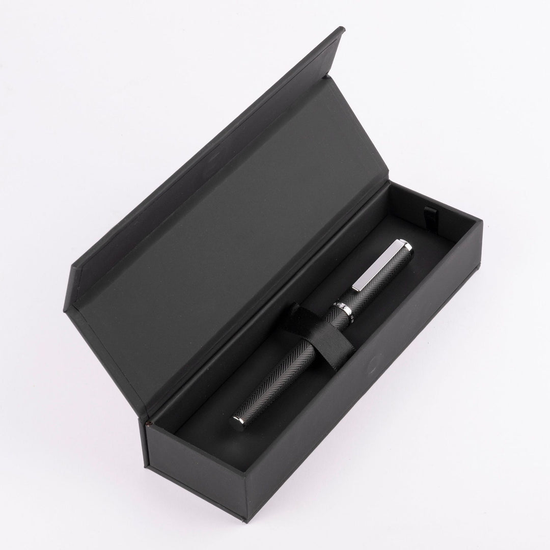 Hugo Boss Penna stilografica Formation Herringbone Chrome HSI1062B