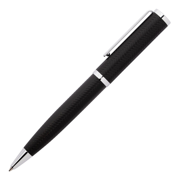 Hugo Boss Penna a sfera Formation Herringbone Chrome HSI1064B