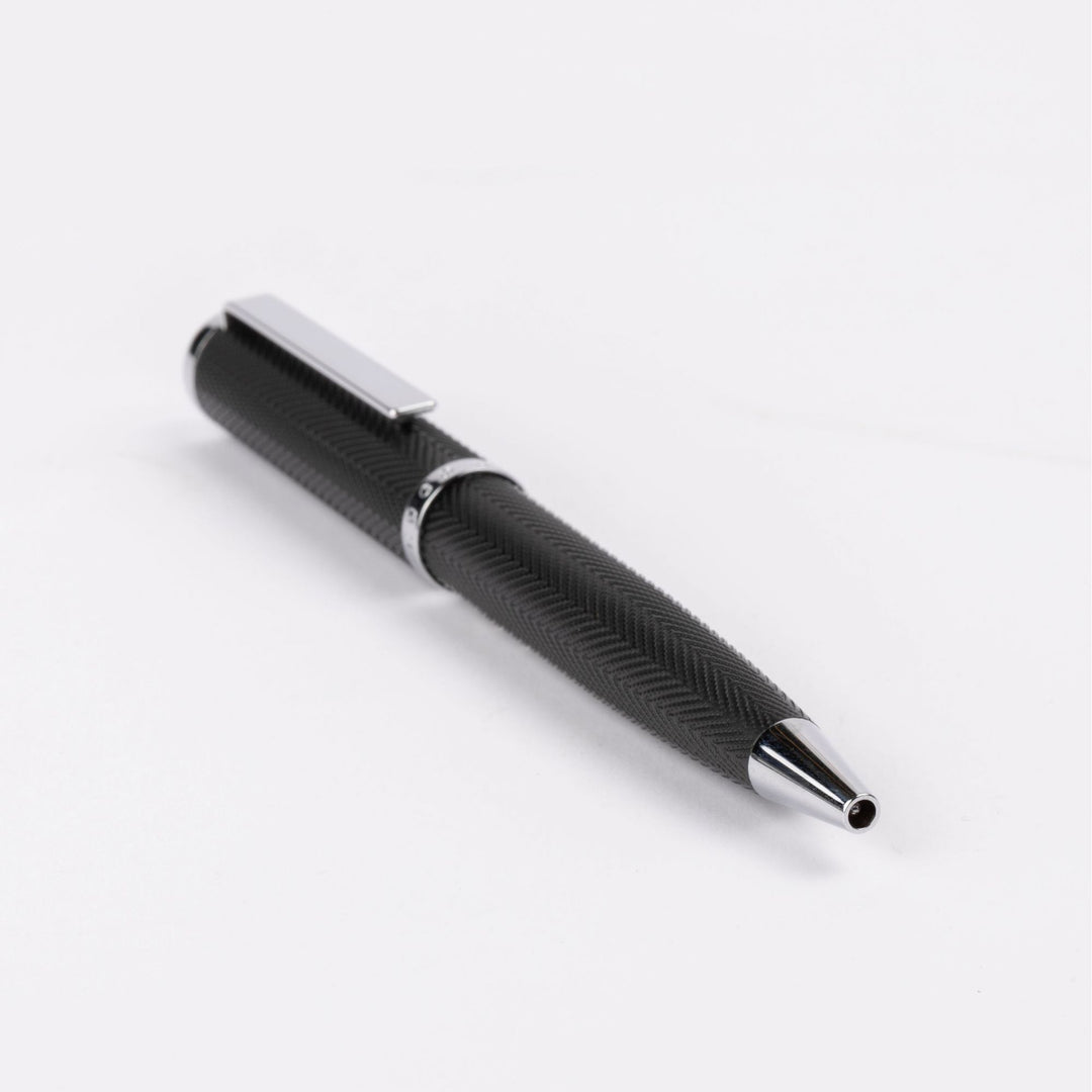 Hugo Boss Penna a sfera Formation Herringbone Chrome HSI1064B