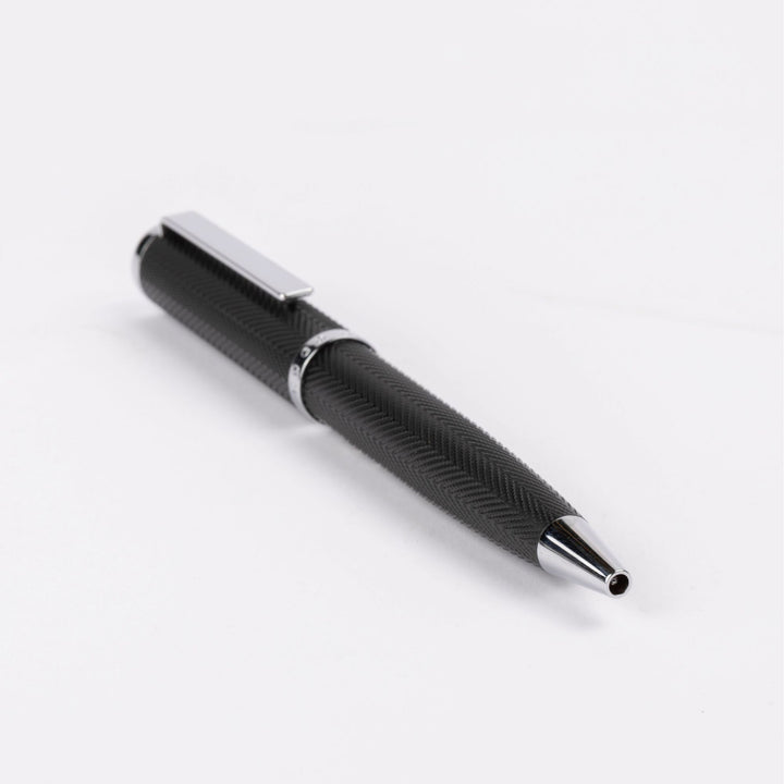 Hugo Boss Penna a sfera Formation Herringbone Chrome HSI1064B