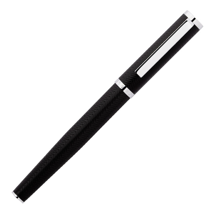 Hugo Boss Penna a sfera Formation Herringbone Chrome HSI1065B