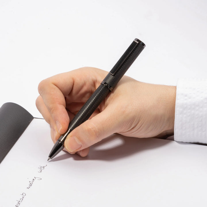 Hugo Boss Penna roller Formazione Herringbone Gun HSI1065D