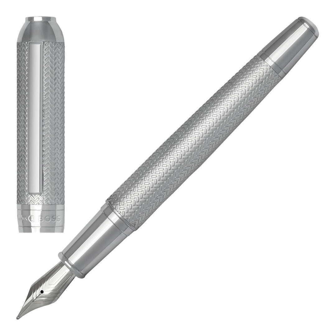 Hugo Boss Penna stilografica Elemental Silver HSI4652C