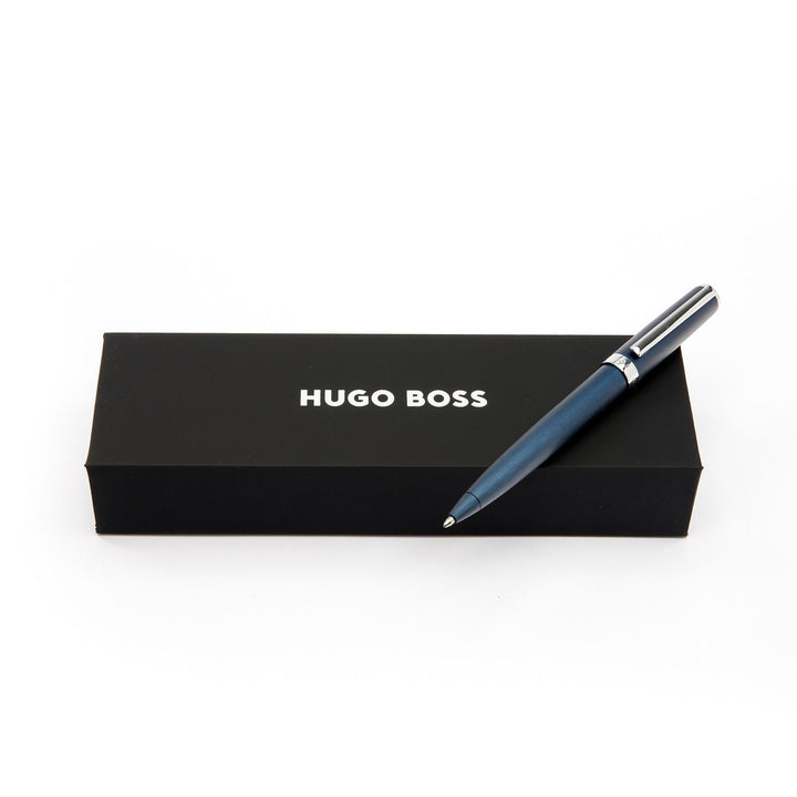 Hugo Boss Penna a sfera Gear Brushed Navy HSK4414N