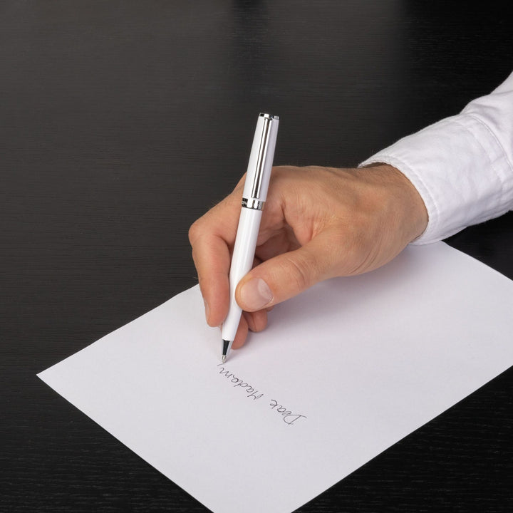 Hugo Boss Penna a sfera Gear Icon Bianco HSN2544G