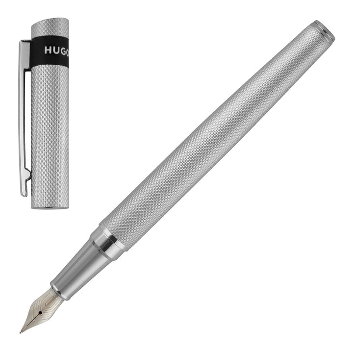 Hugo Boss Penna stilografica Loop Diamond Chrome HSW3672B