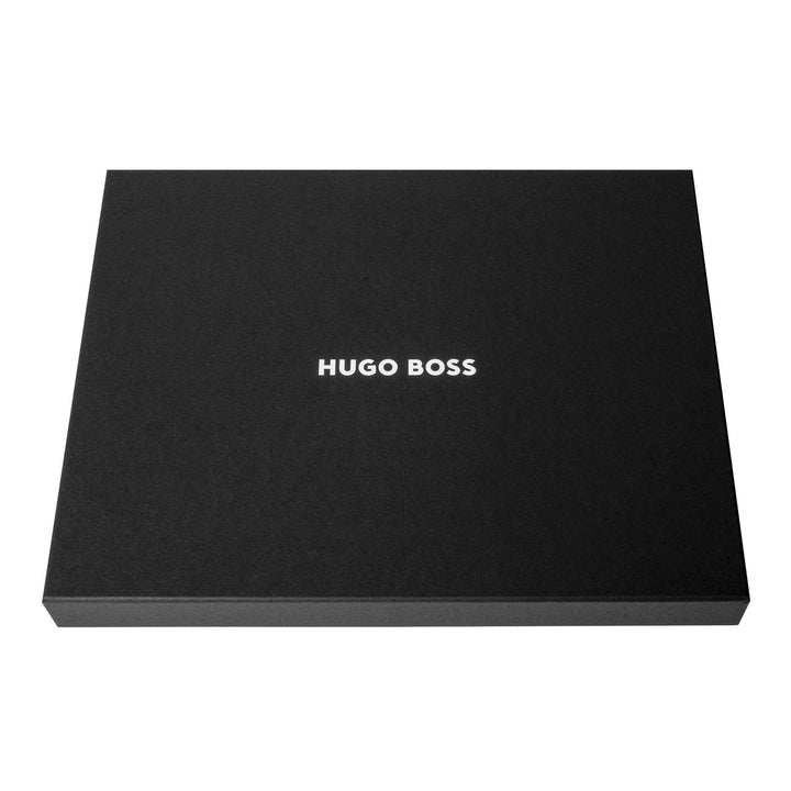 Hugo Boss Cartella per conferenze con cerniera A4 Pure Iconic Black HTA410A