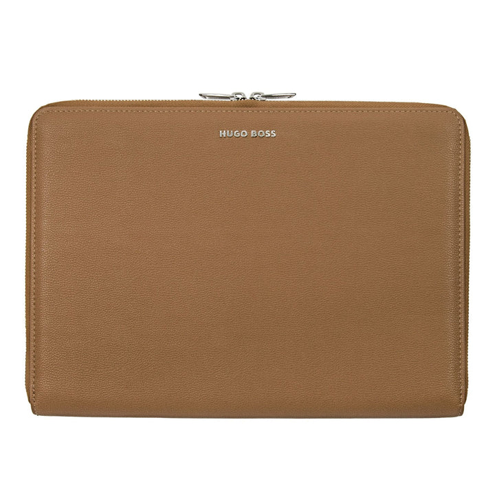Hugo Boss Cartella portadocumenti zip A4 Pure Iconic Camel HTA410X