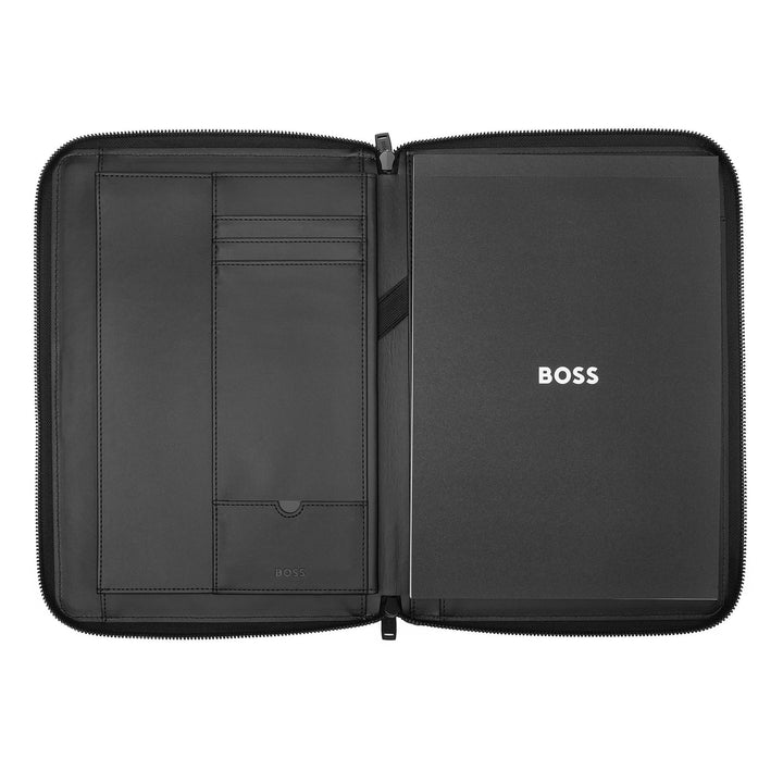 Hugo Boss Cartella per conferenze A4 Arche Nero HTF413A