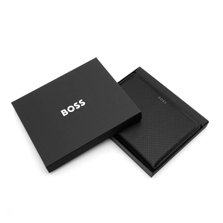 Hugo Boss Cartella per conferenze A5 Monogram Zipped Nero HTM411A