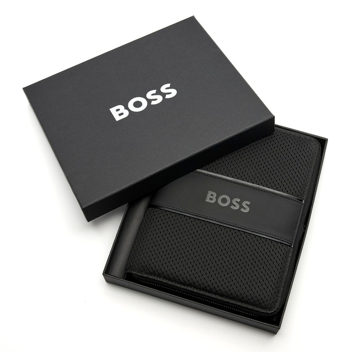 Hugo Boss Cartella per conferenze A5 Arche Nero HTM413A