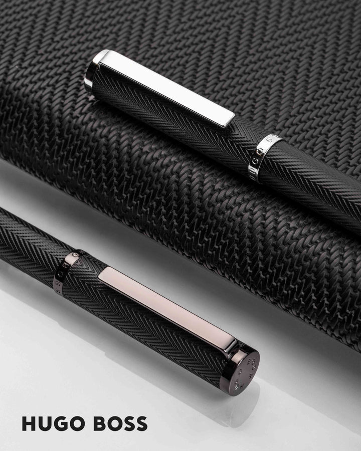 Hugo Boss Penna a sfera Formazione Herringbone Gun HSI1064D
